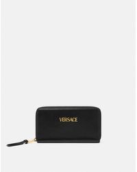 Versace - Tag Portefeuille En Cuir Nappa - Lyst