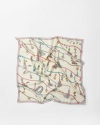 Versace - Printed Silk Twill Scarf 90 Cm - Lyst