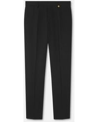 Versace - Wool Tapered Formal Pants - Lyst