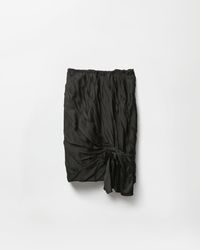 Versace - Draped Envers-Satin Midi Skirt - Lyst
