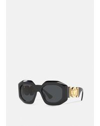 Versace - Maxi Medusa Biggie Squared Sunglasses - Lyst