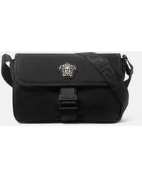 Versace - La Medusa Nylon Mini Messenger Bag - Lyst