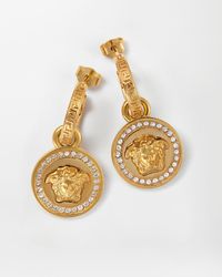 Versace - La Medusa Crystal Earrings - Lyst