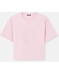 Versace - Printed Cotton-Jersey T-Shirt - Lyst