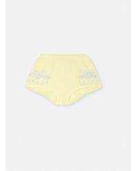 Versace - Embroidered Cashmere Knit Shorts - Lyst