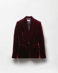 Versace - Viscose Velvet Blazer - Lyst