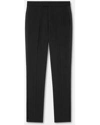 Versace - Trousers With Silk Details - Lyst