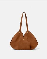 Versace - Protea Suede Shoulder Bag - Lyst