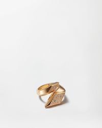 Versace - Blade Crystal Ring - Lyst