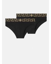 Versace - Lot De Deux Slips À Bordure Greca - Lyst