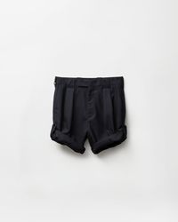 Versace - Pinstripe Wool Formal Shorts - Lyst