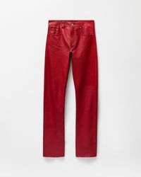 Versace - Leather Pants - Lyst