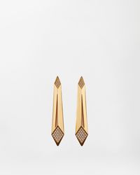 Versace - Blade Crystal Earrings - Lyst