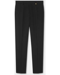 Versace - Wool Tapered Formal Pants - Lyst