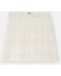 Versace - Tweed Cotton Mini Skirt - Lyst