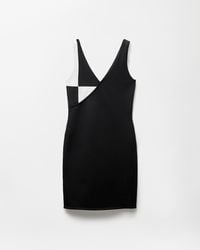 Versace - Stretch Wool Knit Mini Dress - Lyst