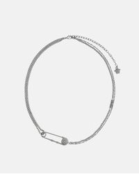 Versace - Safety Pin Necklace - Lyst
