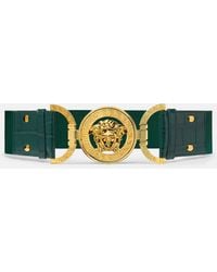 Versace - Medusa '95 Croc-Effect Belt 2.4" - Lyst