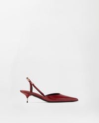 Versace - Nyx Leather Slingbacks 50 Mm - Lyst