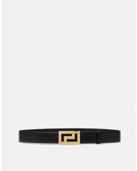 Versace - Greca Leather Belt 1.6" - Lyst