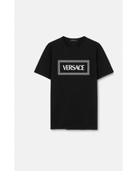 Versace - Embroidered '90s Vintage Logo T-shirt - Lyst