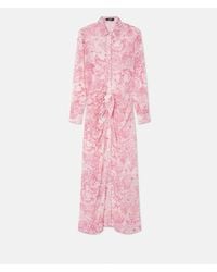 Versace - Underwater Barocco Cover-Up Shirt Dress - Lyst