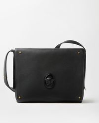 Versace - Lou Large Leather Messenger Bag - Lyst