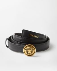 Versace - Leather Belt 2 Cm - Lyst