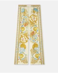 Versace - Pantalon En Soie Underwater Barocco - Lyst
