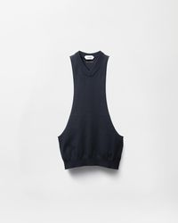 Versace - Cotton Knit Tank Top - Lyst