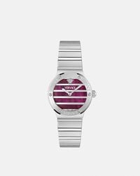 Versace - Greca Logo Pearl Watch - Lyst
