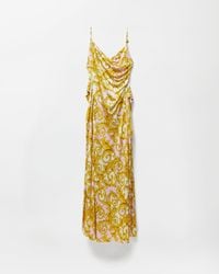 Versace - Bedrucktes Abendkleid Aus Viskose-Jersey - Lyst