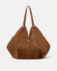 Versace - Grand Sac Porté Épaule En Daim Protea - Lyst