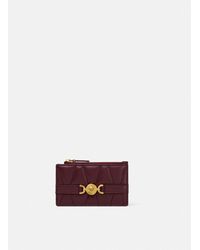 Versace - Portacarte Trapuntato Con Zip Medusa '95 - Lyst