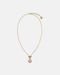 Versace - Medusa Crystal Ball Necklace - Lyst