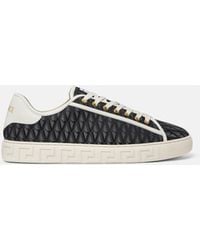 Versace - Greca Jacquard Canvas Sneakers - Lyst