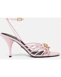 Versace - Opera Bow Nappa Sandals 85 Mm - Lyst