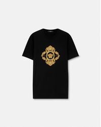 Versace - Embroidered Architectural Baroque T-Shirt - Lyst