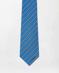 Versace - Printed Silk Twill Tie - Lyst