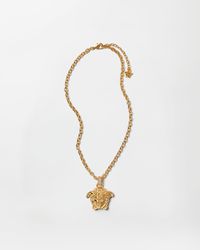 Versace - La Medusa Crystal Necklace - Lyst