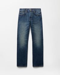Versace - Straight Jeans With Embroidered Detail - Lyst