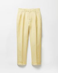 Versace - Wool-Linen Formal Pants - Lyst