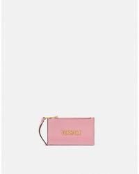 Versace - Tag Porte-Cartes En Cuir Nappa - Lyst