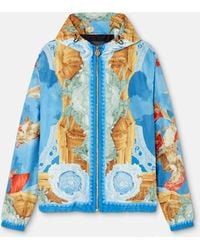 Versace - Printed Windbreaker - Lyst