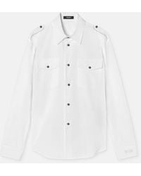 Versace - Cotton-Poplin Regular Shirt - Lyst