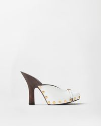 Versace - Sassi Patent Clogs 105 Mm - Lyst