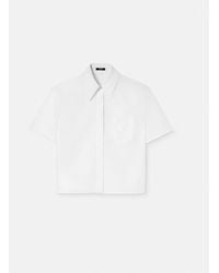 Versace - Besticktes Top Mit Cameo-Logo - Lyst