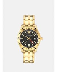 Versace - Greca Time Gmt Watch - Lyst