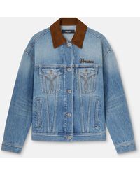 Versace - Denim Trucker Jacket - Lyst