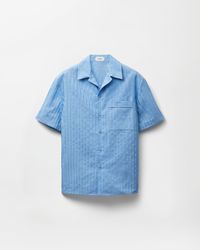 Versace - Jacquard Cotton-Silk Regular Shirt - Lyst